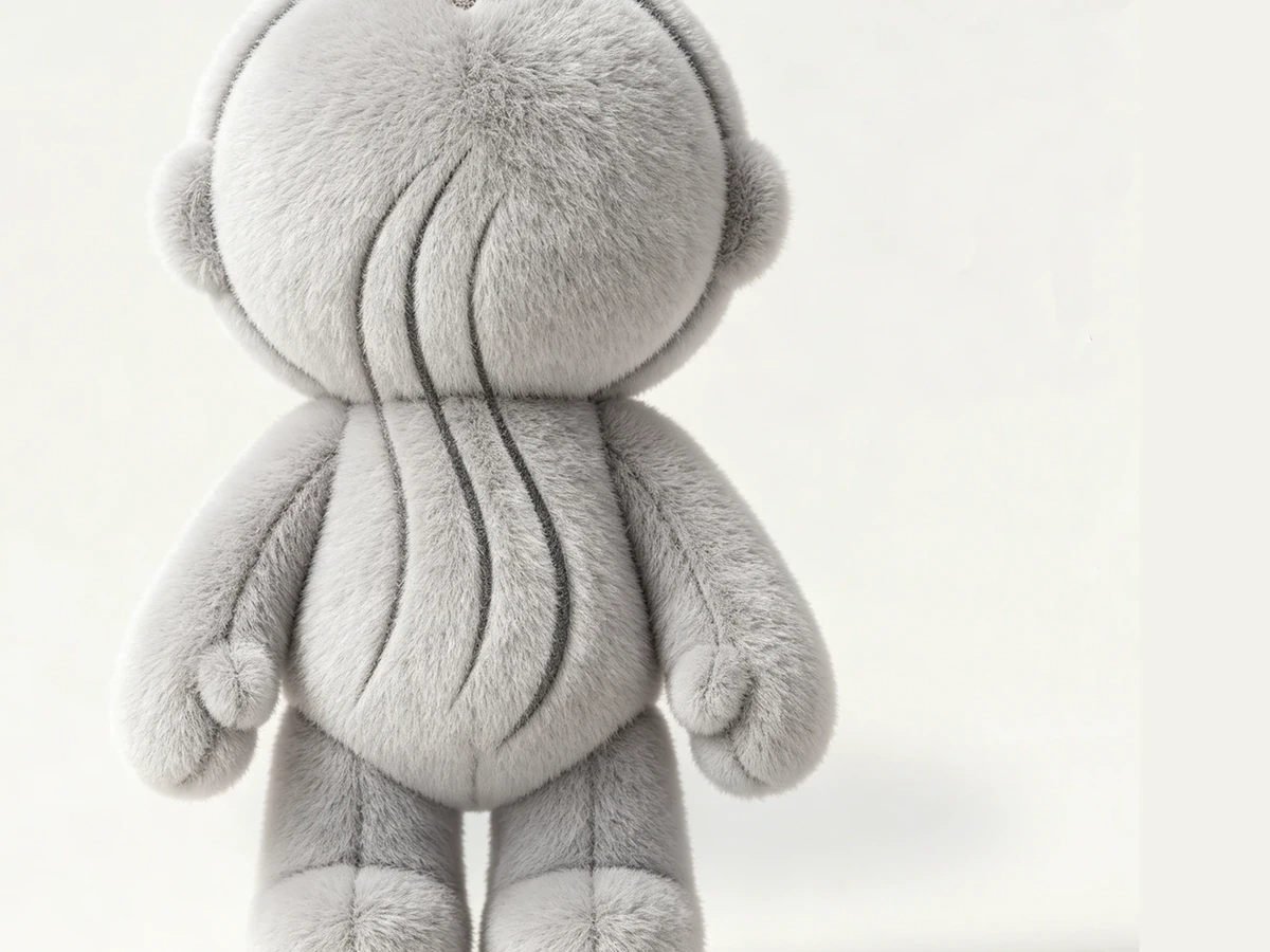 Gray Backline Plush